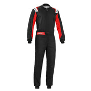 Sparco Rookie Karting Suit — Black/Red