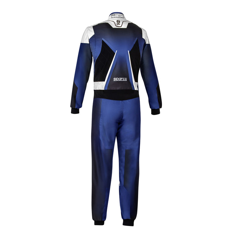Sparco Prime-K Advanced Karting Suit — Electric Blue/White/Black