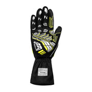 Sparco K-Arrow+ Karting Gloves — Black/Fluo yellow