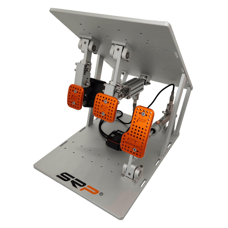 SRP GTI-R 3P Gray Edition pneumatic sim racing pedals – product view 1